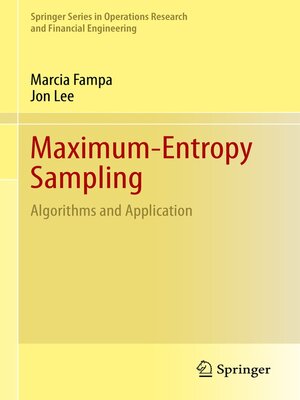 cover image of Maximum-Entropy Sampling